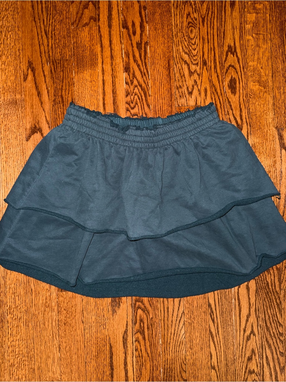 Hem & Thread Black Tiered Mini Skirt